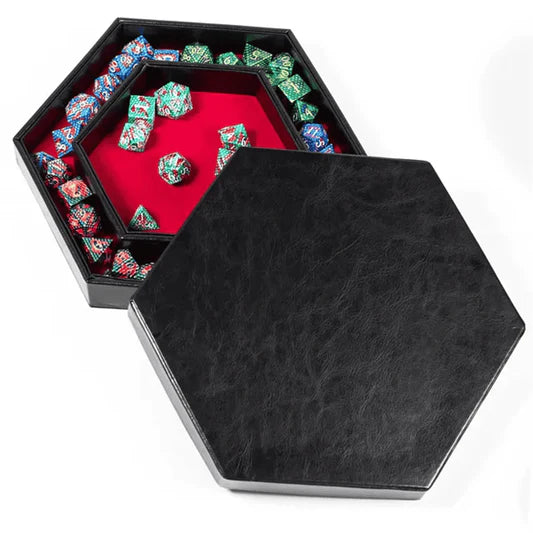 Hexagon Dice Storage + Tray