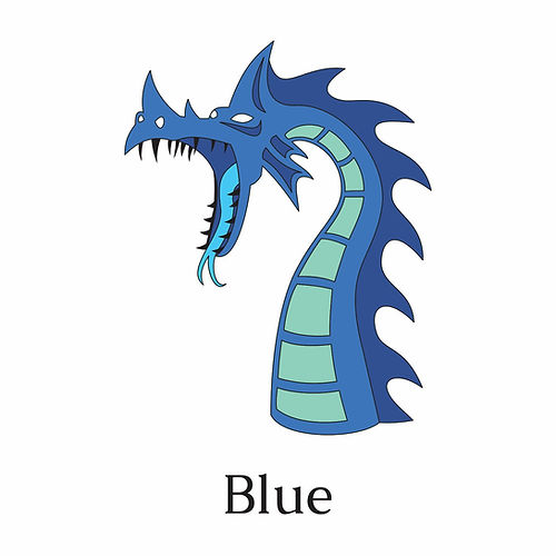 Black Oak Workshop Pins - Dragon (Blue)