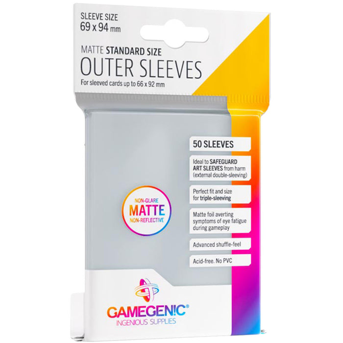 Gamegenic Matte Standard Outer Sleeves (Size: Soft 69 x 94 mm)