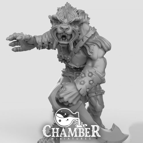 Wulfen w/ Sword 2 - Resin Miniature