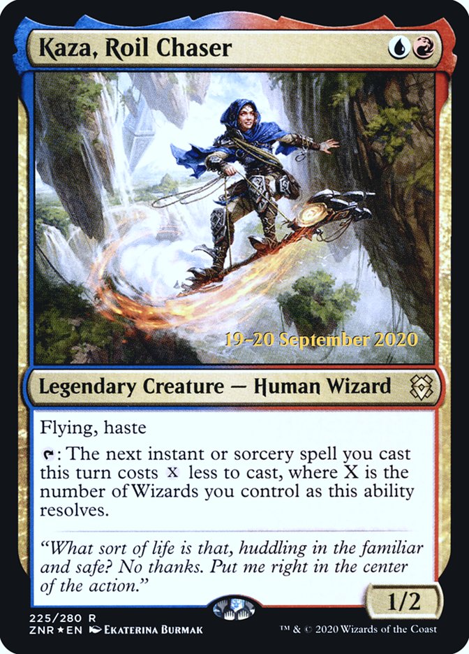 Kaza, Roil Chaser  [Zendikar Rising Prerelease Promos]