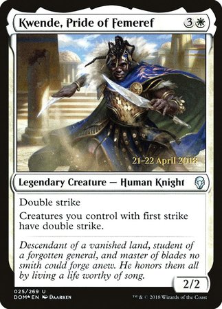 Kwende, Pride of Femeref [Dominaria Promos]