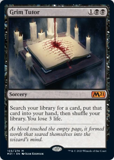 Grim Tutor [Core Set 2021]