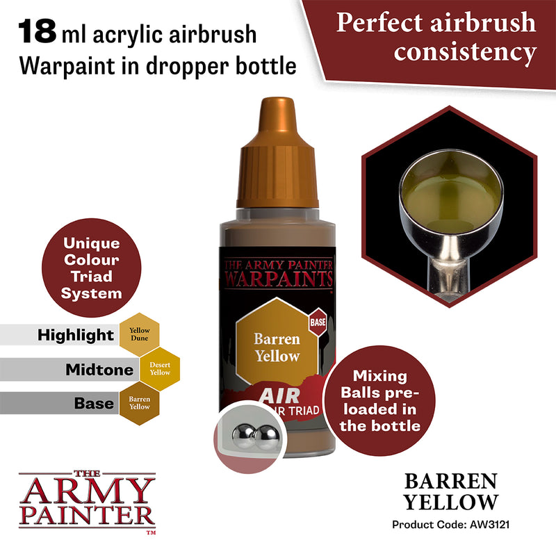 WARPAINTS: ACRYLIC AIR BARREN YELLOW