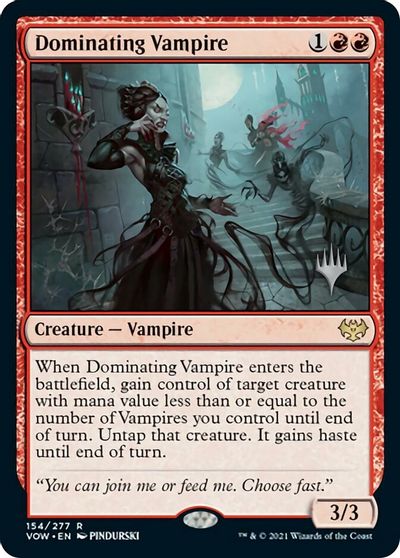 Dominating Vampire (Promo Pack) [Innistrad: Crimson Vow Promo Pack]