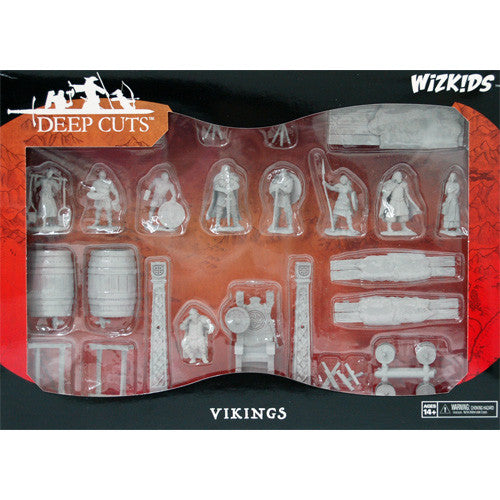 WizKids Deep Cuts Unpainted Miniatures: Vikings